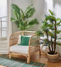 Load image into Gallery viewer, Arles Seagrass and Palm Leaf Green Rug