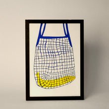 Load image into Gallery viewer, String Bag And Banana Riso Print A3
