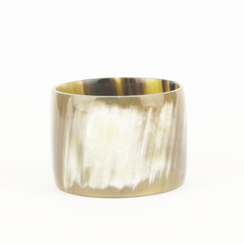 Broad Blond Horn Bracelet