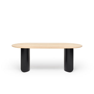 Plateau Oval Dining Table Oak Top
