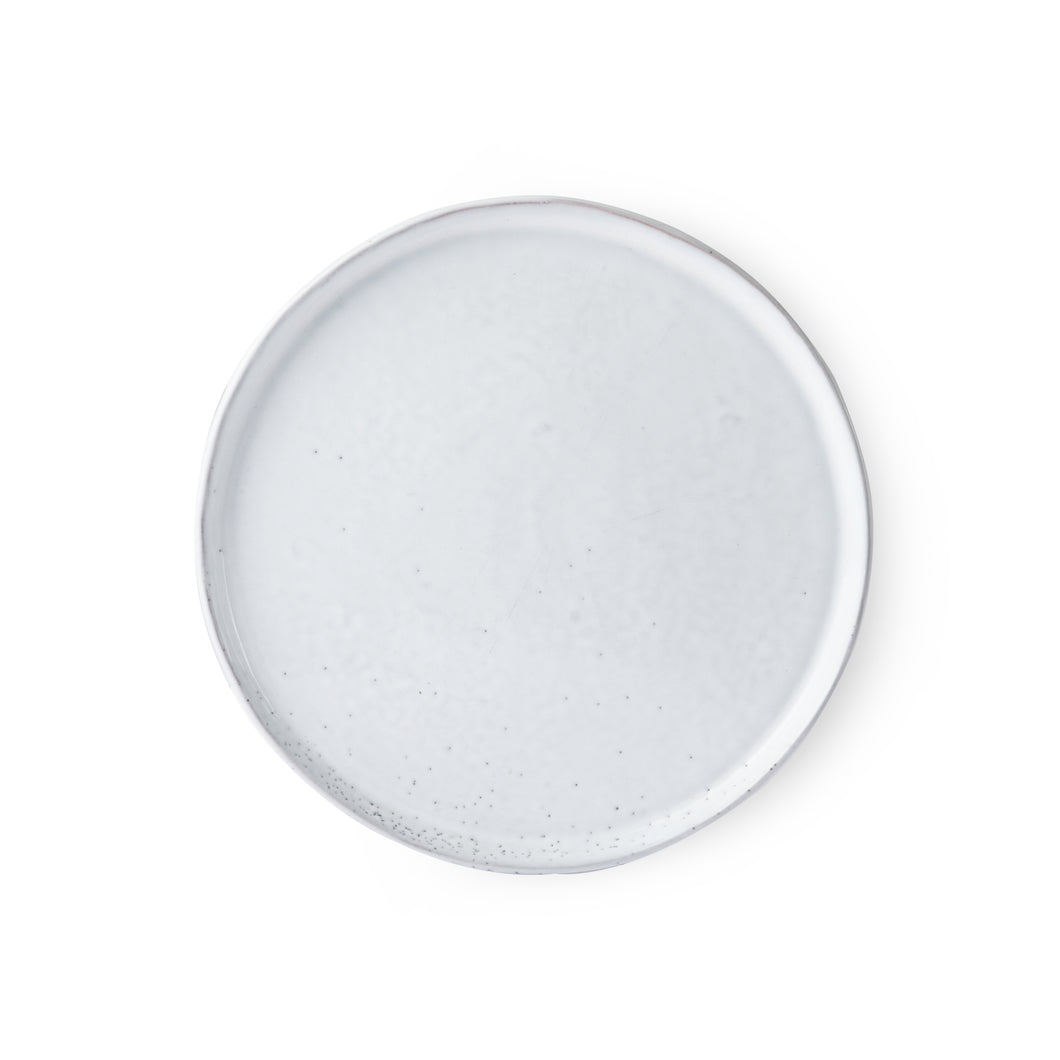 HKliving White-washed Round Breakfast Plate