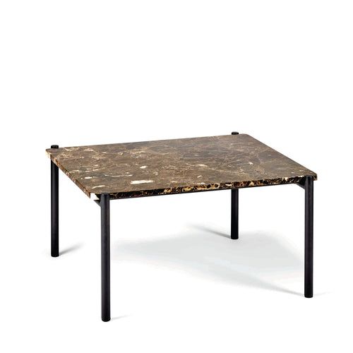 Curve Brown Marble Coffee Table
