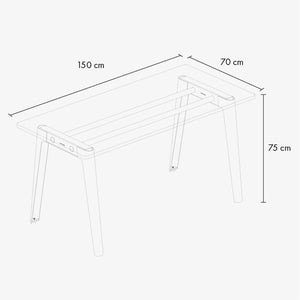 TIPTOE New Modern Desk | Eco-certified Wood