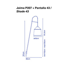 Load image into Gallery viewer, Jaima P207 Outdoor Floor Lamp With Round Base