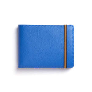 Carre Royal Minimalist Wallet with Coin Pocket - Blue
