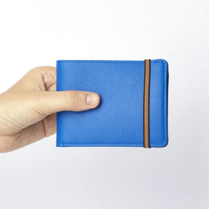 Carre Royal Minimalist Wallet with Coin Pocket - Blue