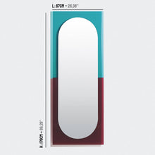 Load image into Gallery viewer, Wander Large Mirror - Emerald &amp; Cherry