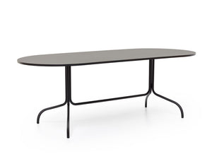 Friday Black Oval Dining Table