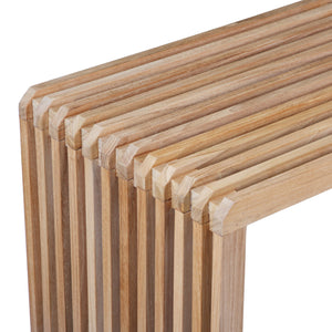 HKliving Slatted Bench Teak 160 cm