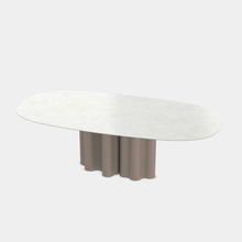 Load image into Gallery viewer, Teatro Magico Oval Dining Table Pedestal Base - 2 Sizes