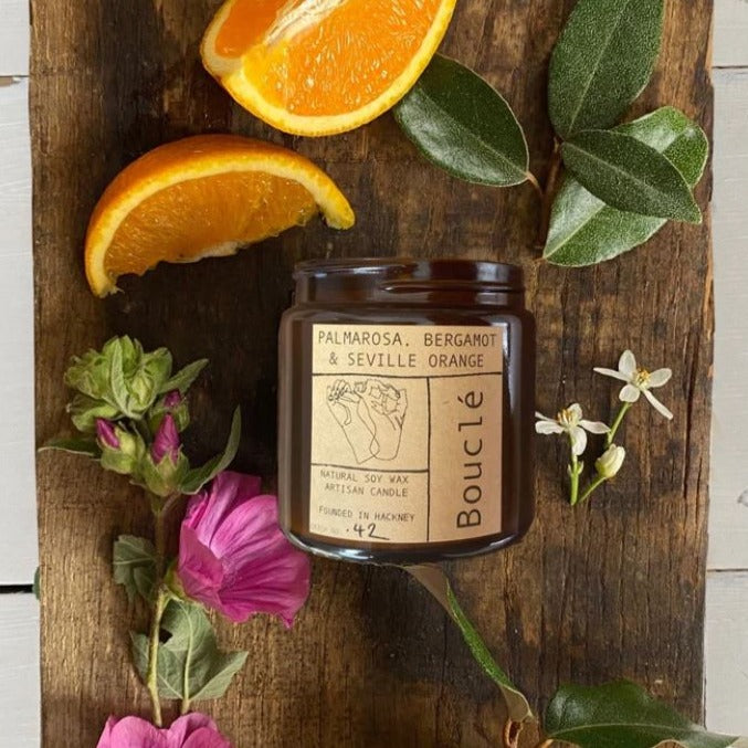 Palmarosa, Bergamot, Sevillian Orange & Bay Soy Wax Candle
