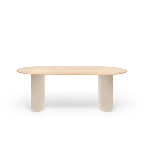 Plateau Oval Dining Table Oak Top