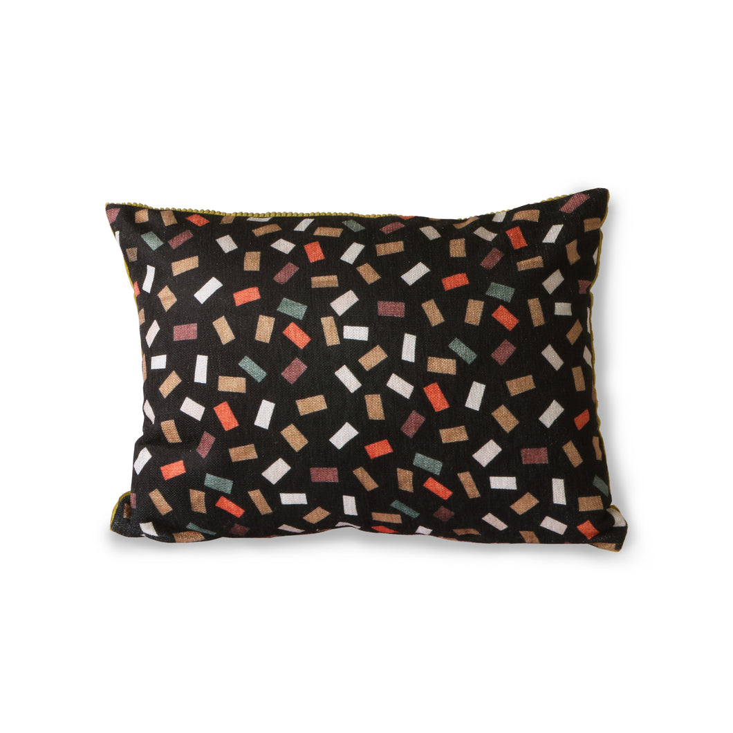 HKliving Printed Cushion With Flakes Print