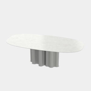 Teatro Magico Oval Dining Table Pedestal Base - 2 Sizes